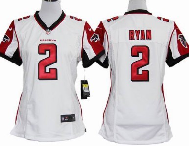 Nike Women's nfl South Atlanta Falcons 2 Matt Ryan Nike White Game Jersey